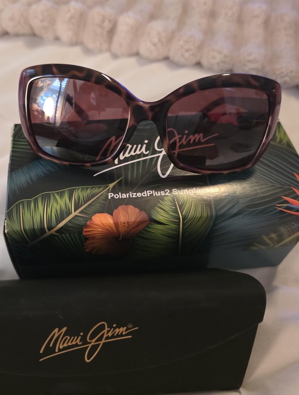 Maui Jim Women's Purple Tortoiseshell Sunglasses
